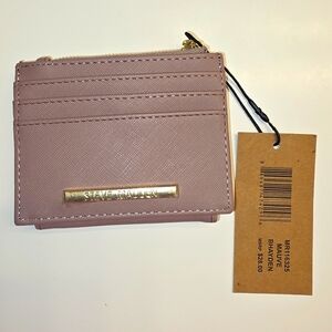 Steve Madden Mauve Card Holder with Gold Detail